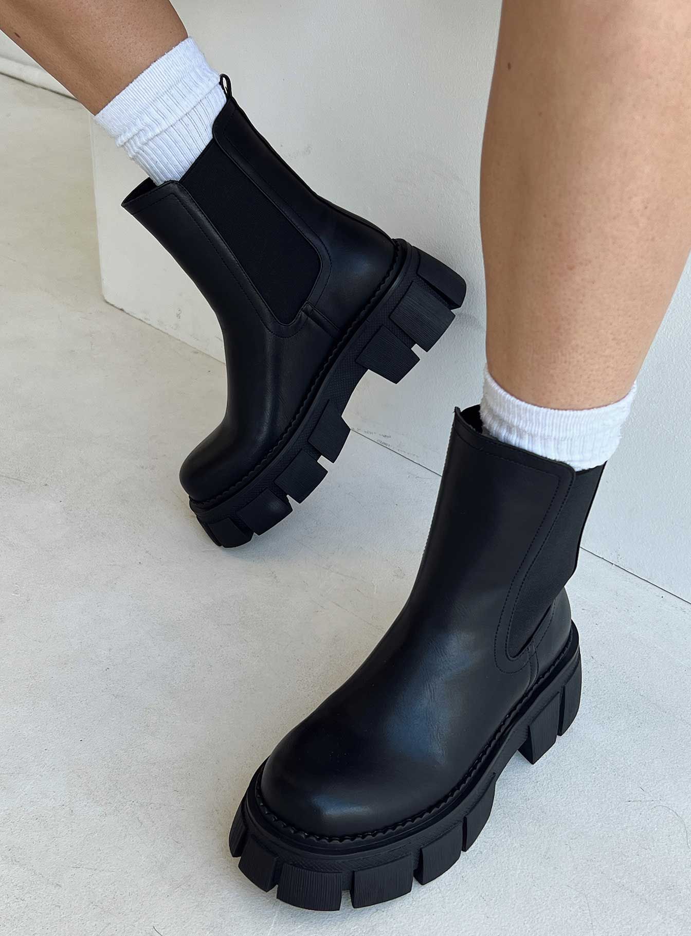 Leddick Boots Black sold by Princess Polly