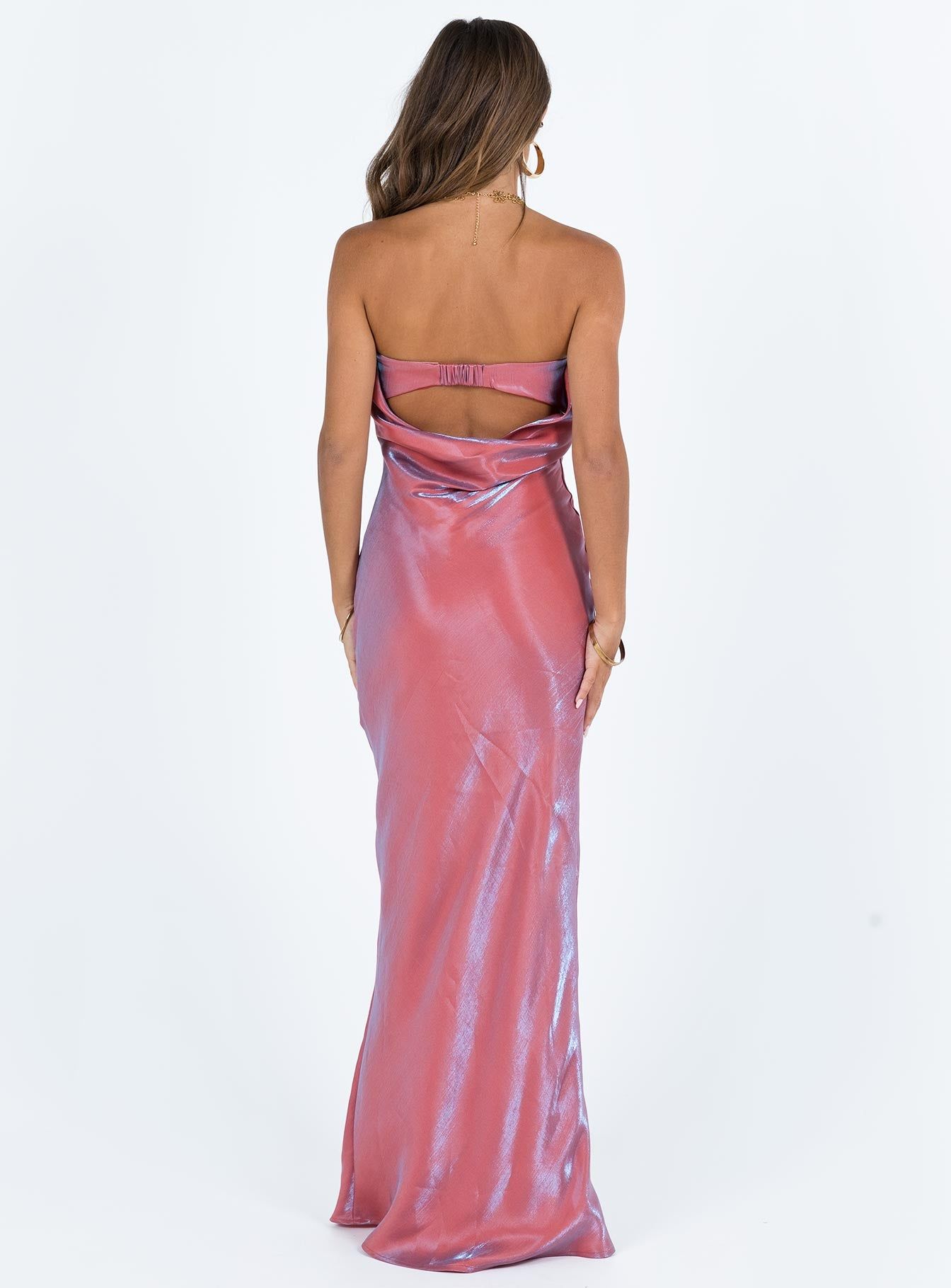 Aysa Strapless Maxi Dress Pink sold by Princess Polly product image thumbnail 5