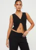 Momo Vest Top Black sold by Princess Polly