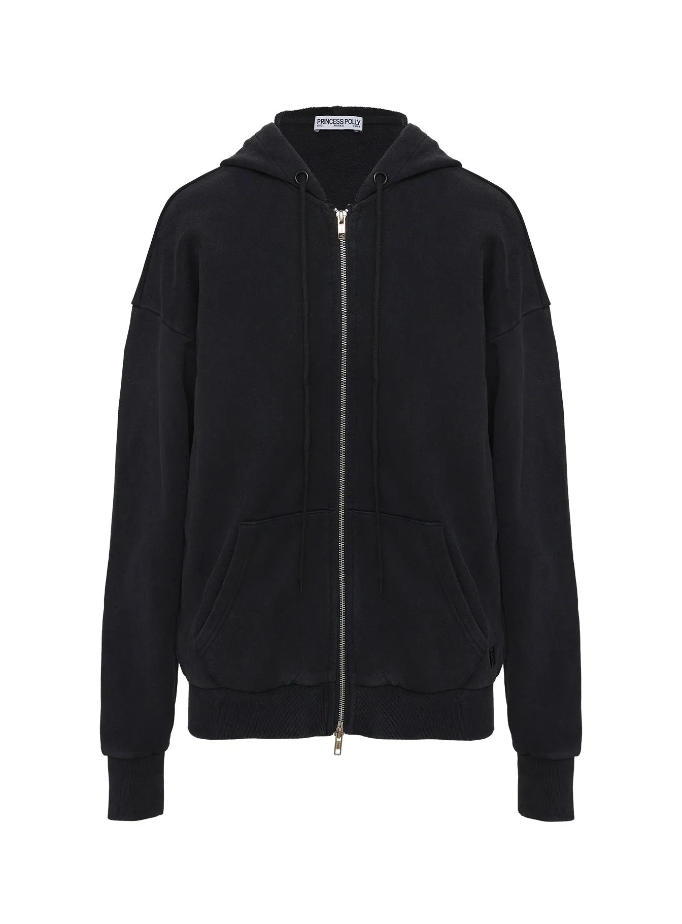 All Day Oversized Hoodie Washed Black sold by Princess Polly product image thumbnail 5