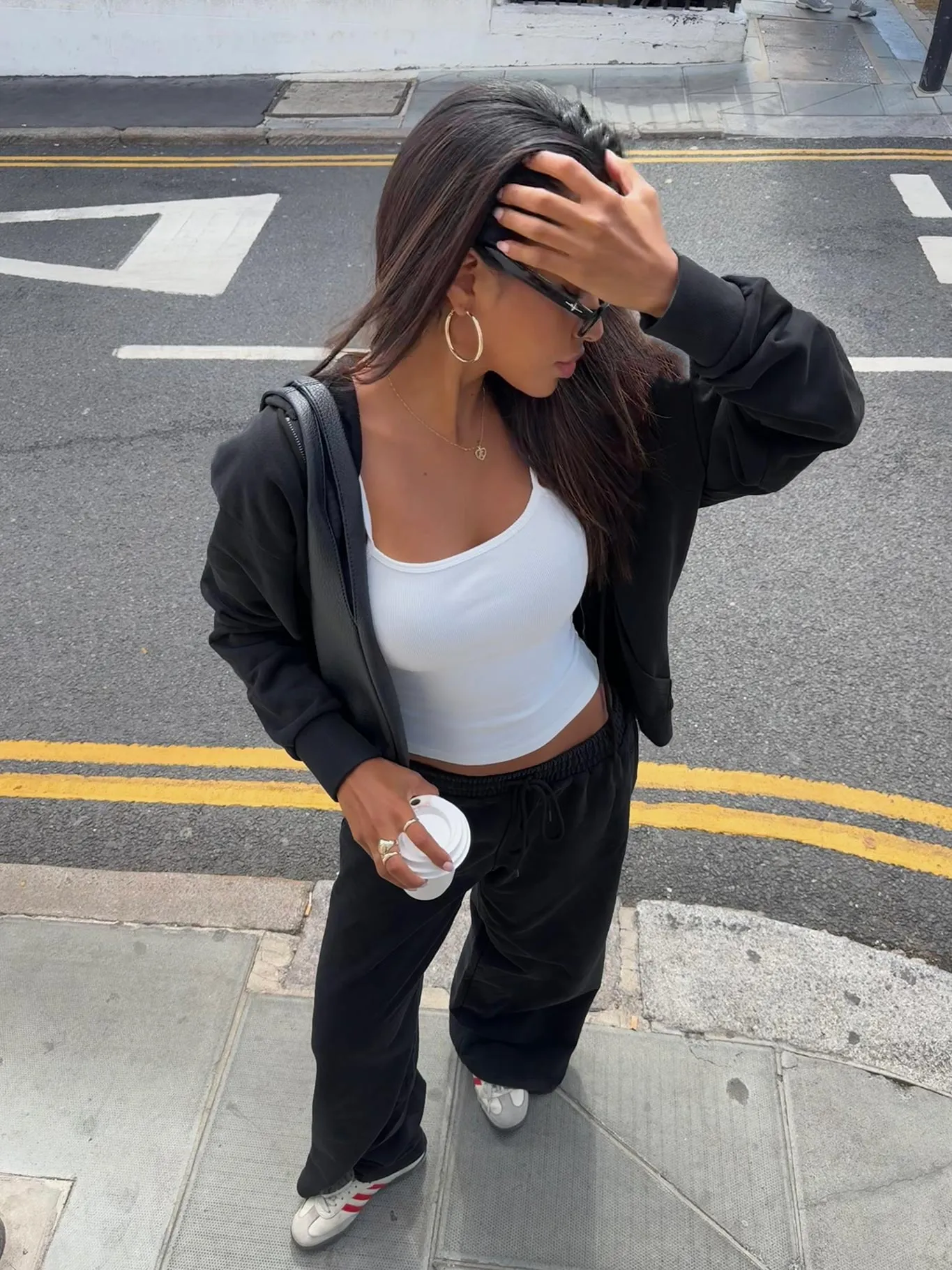 All Day Oversized Hoodie Washed Black sold by Princess Polly