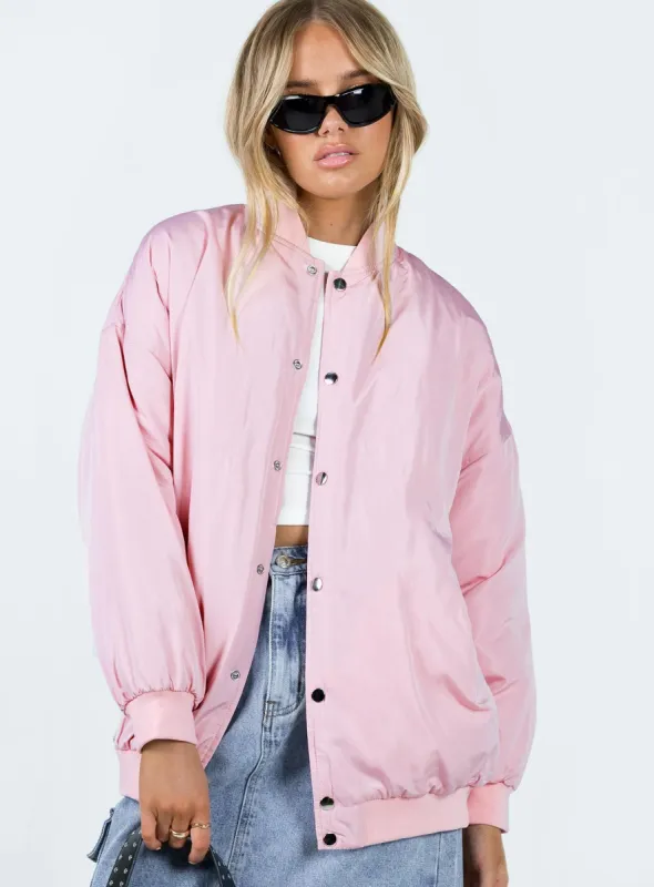 Attinga Bomber Jacket Pink sold by Princess Polly