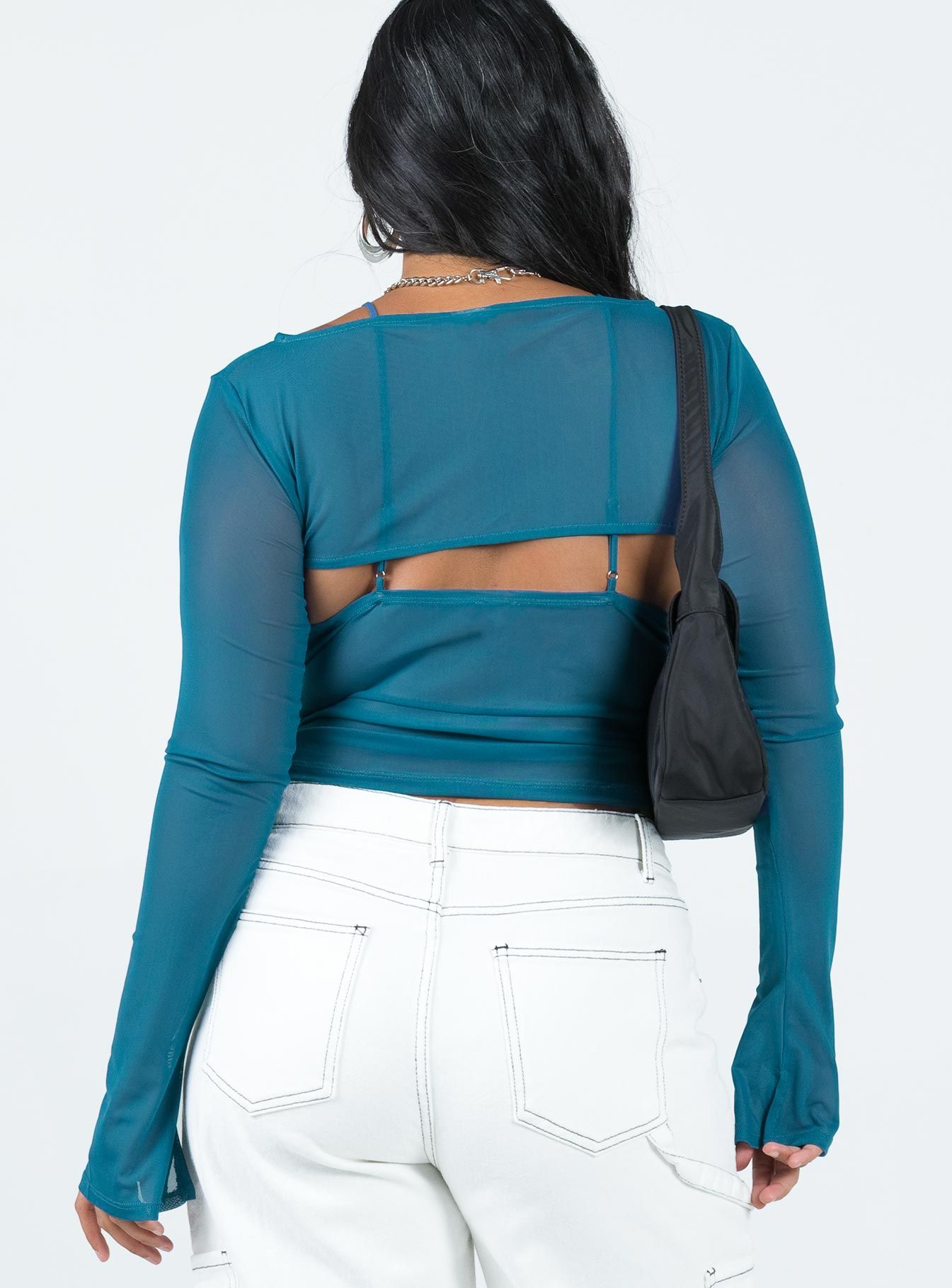 Mcleay Cut Out Top Blue sold by Princess Polly product image thumbnail 5