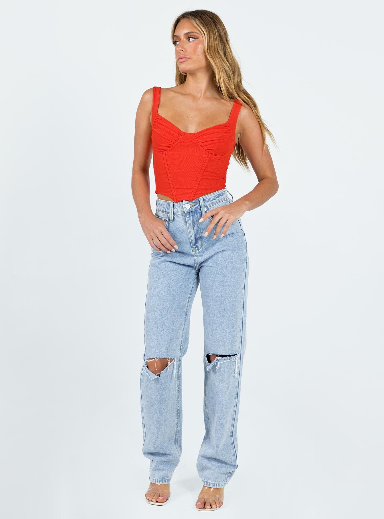 Bruna Top Red sold by Princess Polly product image thumbnail 2