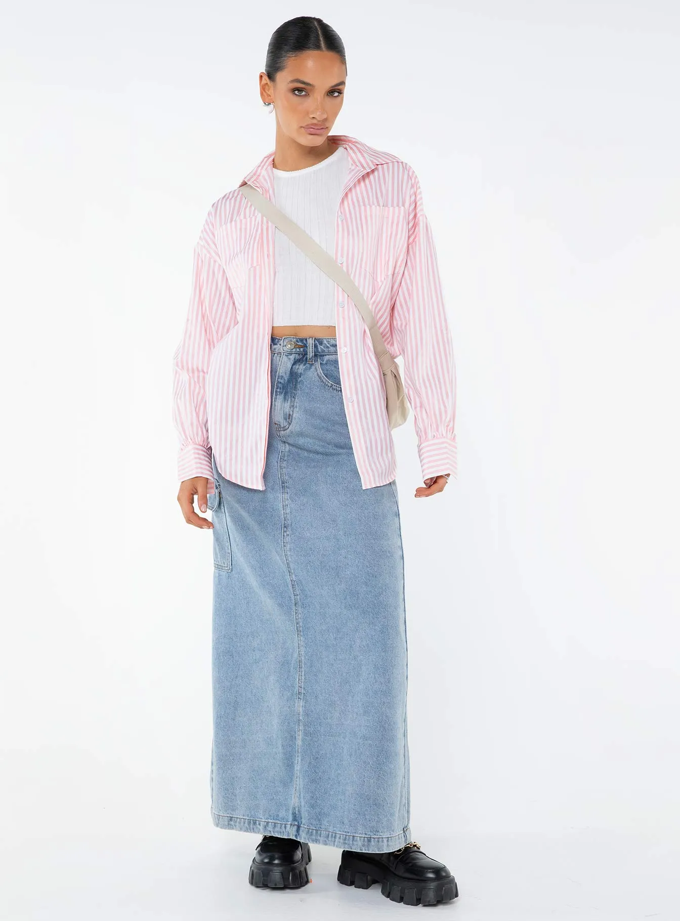 Swindon Shirt Pink Stripe sold by Princess Polly product image thumbnail 4