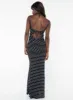 Luncheon Maxi Dress Black Polka Dot sold by Princess Polly