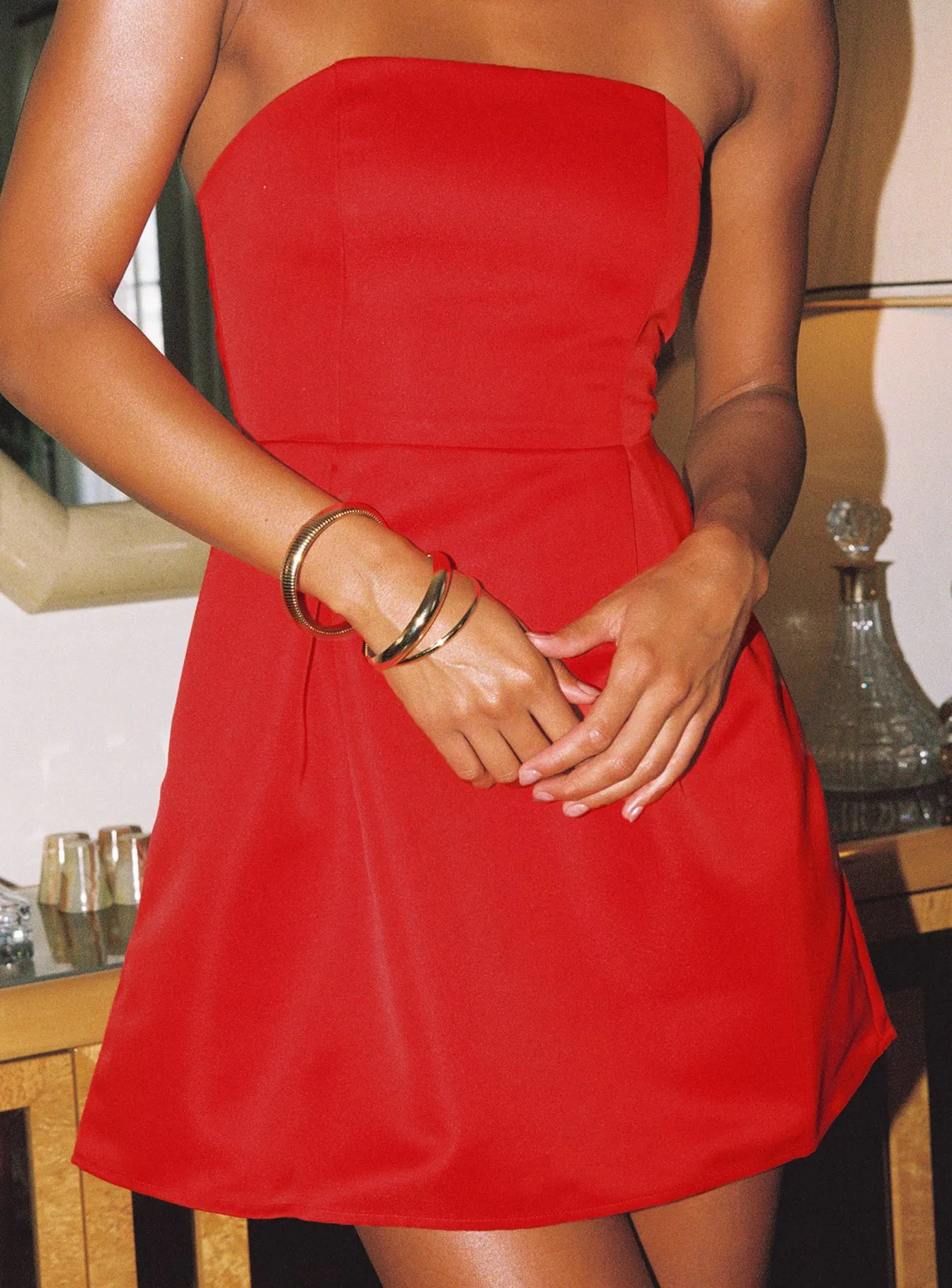 Spader Corset Mini Dress Red sold by Princess Polly product image thumbnail 3