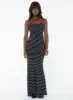 Luncheon Maxi Dress Black Polka Dot sold by Princess Polly