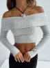 Tagula Off The Shoulder Top Grey sold by Princess Polly