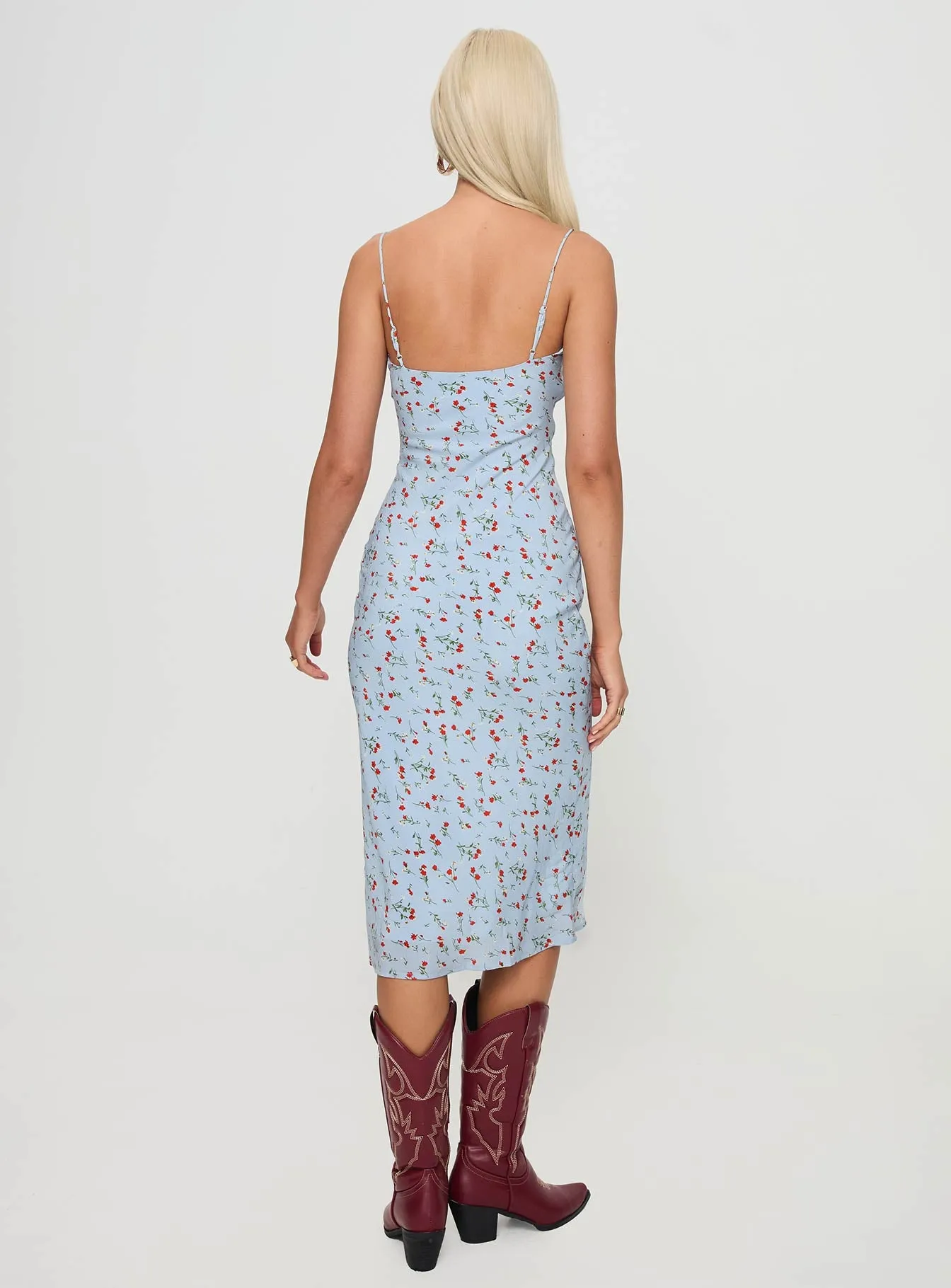 Forsell Maxi Dress Blue Floral sold by Princess Polly product image thumbnail 4