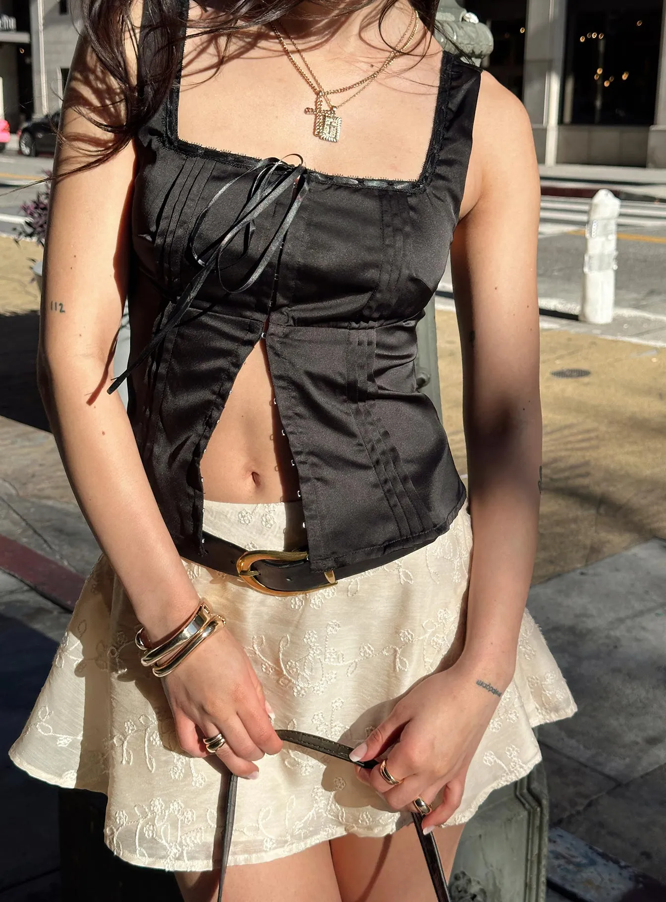 Chalamet Top Black sold by Princess Polly