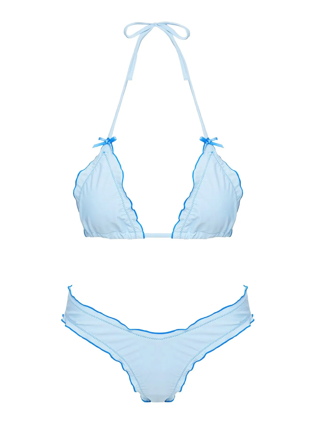 Kathrine High Cut Cheeky Bikini Bottoms Sky Blue sold by Princess Polly product image thumbnail 5
