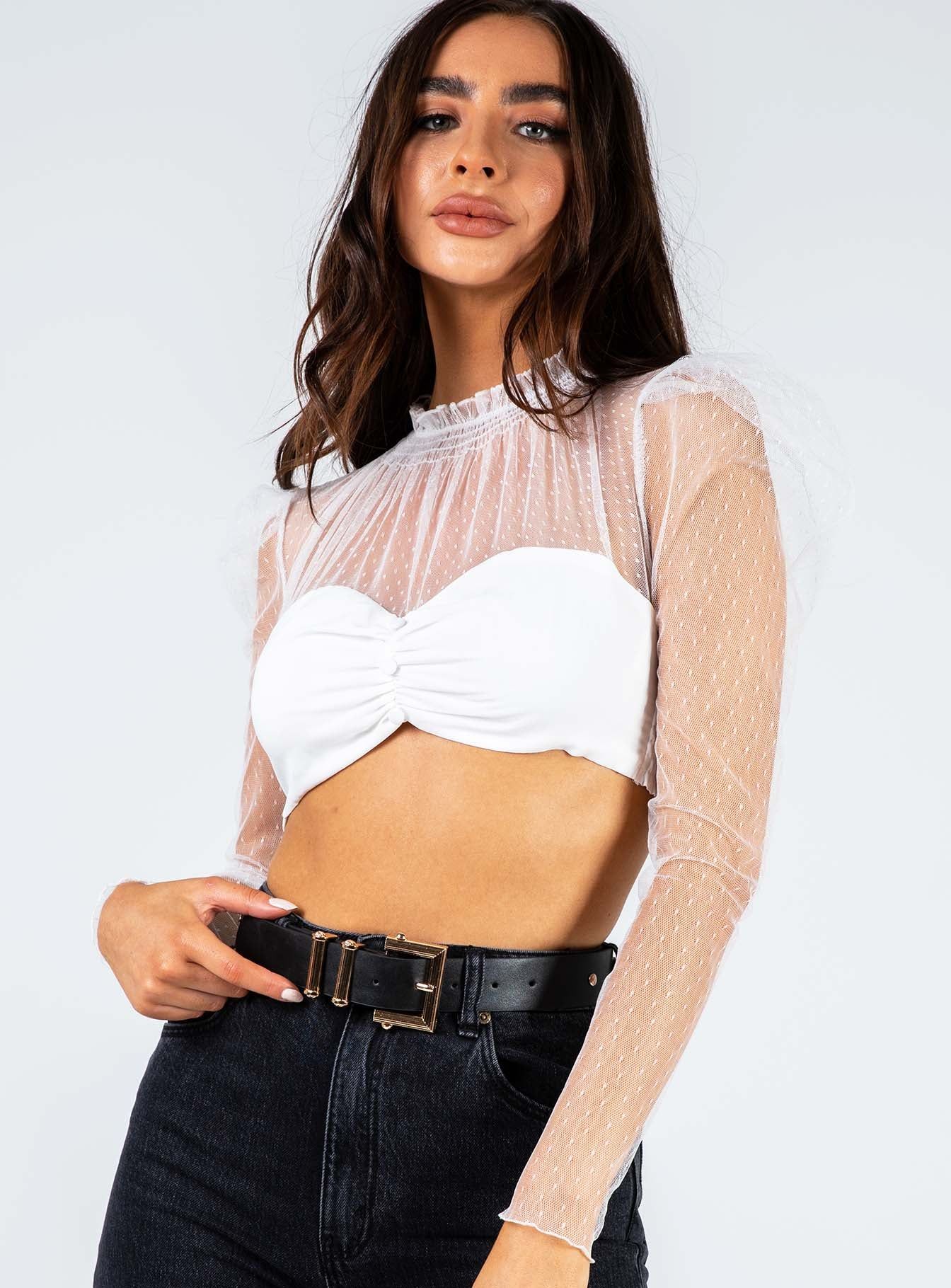 Kelsey Top White sold by Princess Polly product image thumbnail 2