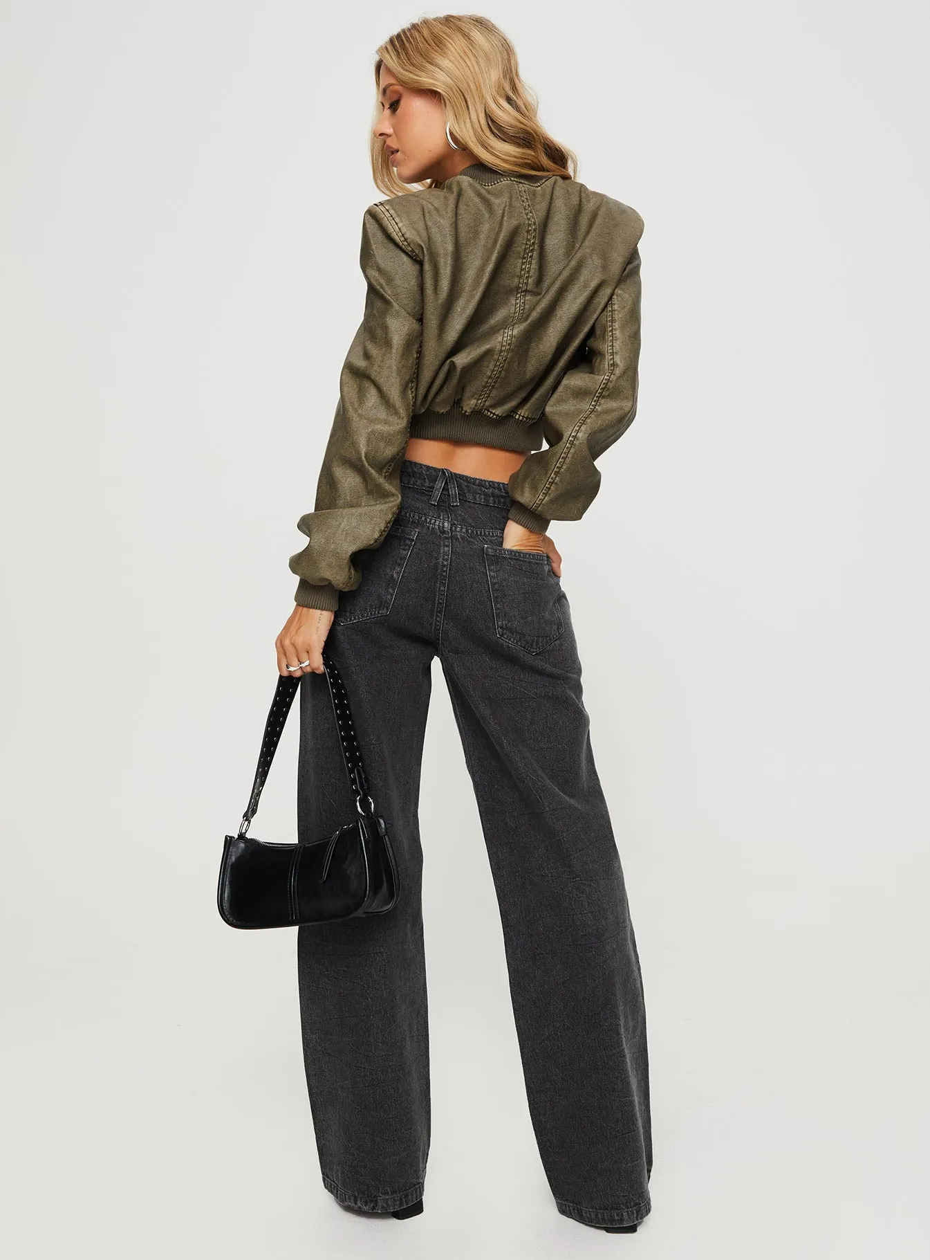 Freedom Jeans Washed Charcoal sold by Princess Polly product image thumbnail 5