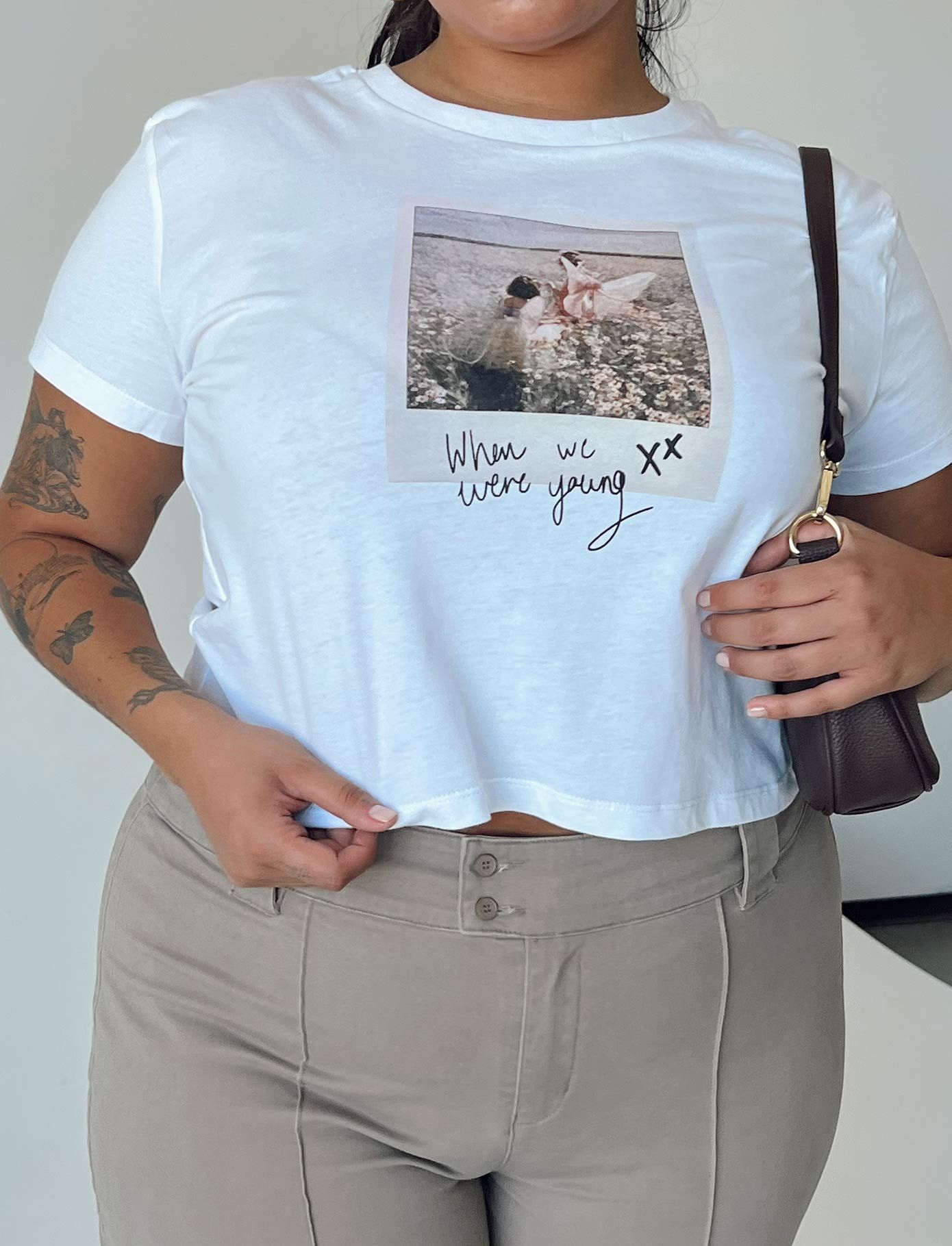 Shake It Graphic Tee White Curve sold by Princess Polly