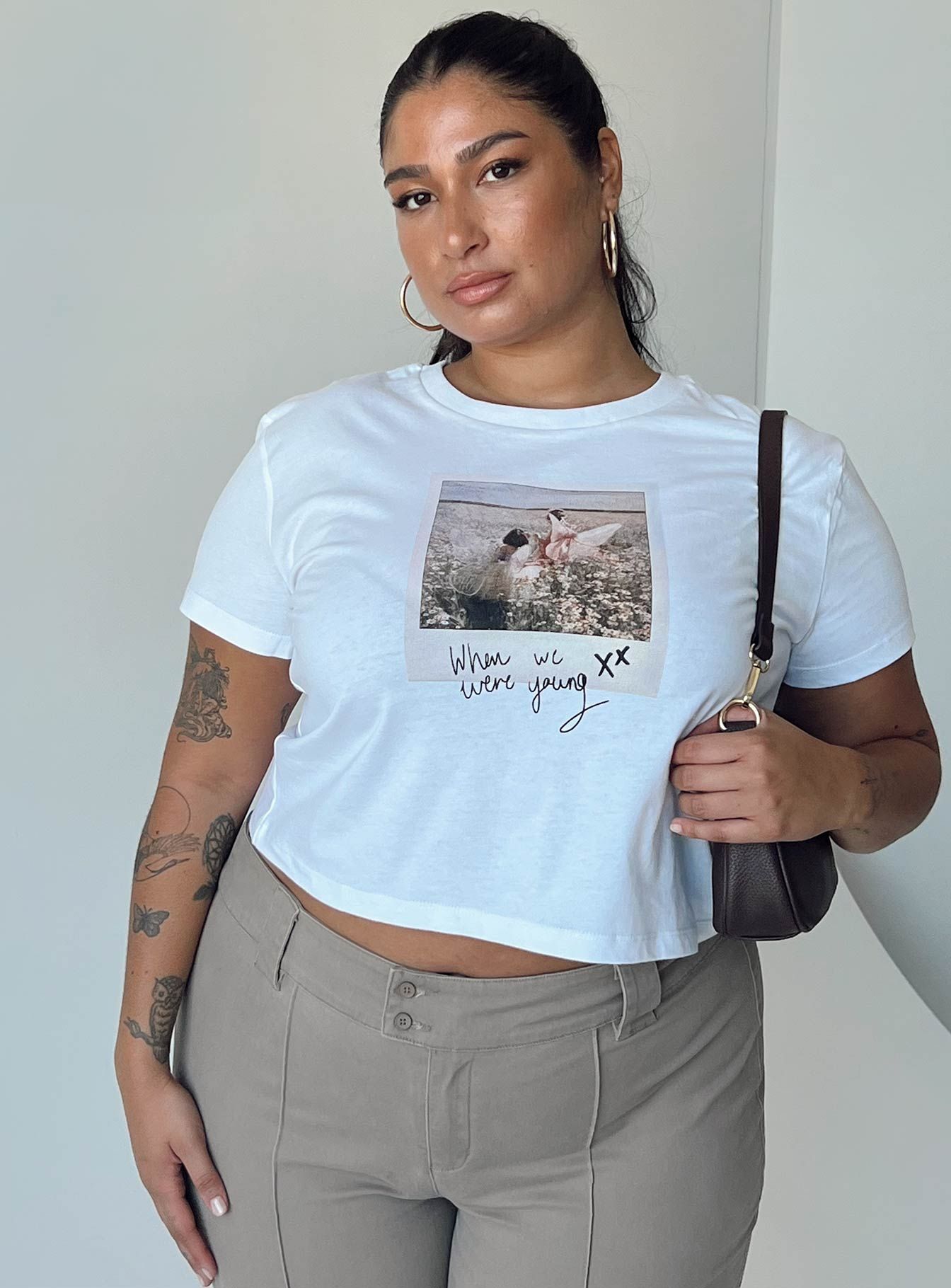 Shake It Graphic Tee White Curve sold by Princess Polly product image thumbnail 3