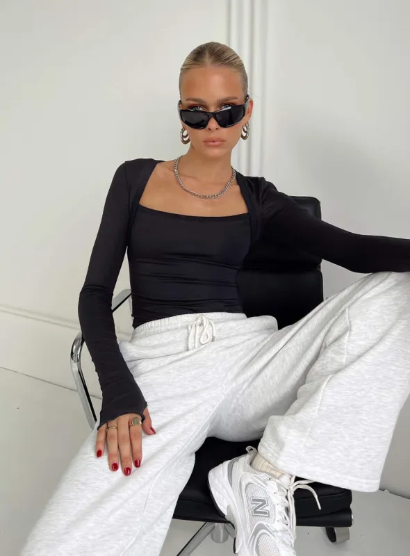 Kentwell Bolero Bodysuit Black sold by Princess Polly