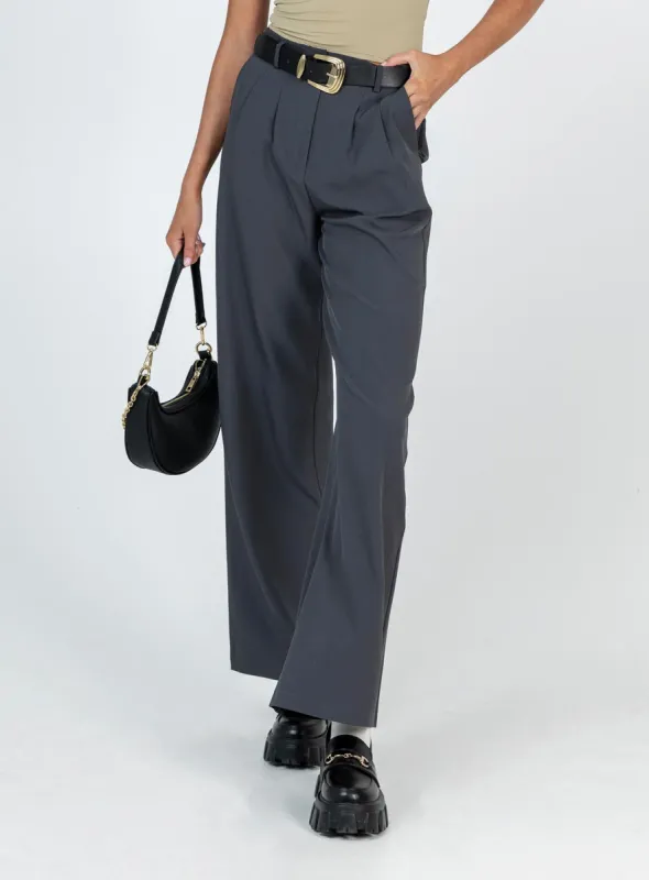 Archer Pants Slate Tall sold by Princess Polly