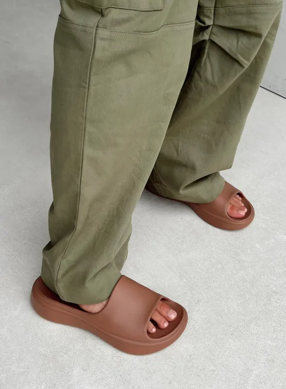 Havana Slides Choc Latte sold by Princess Polly