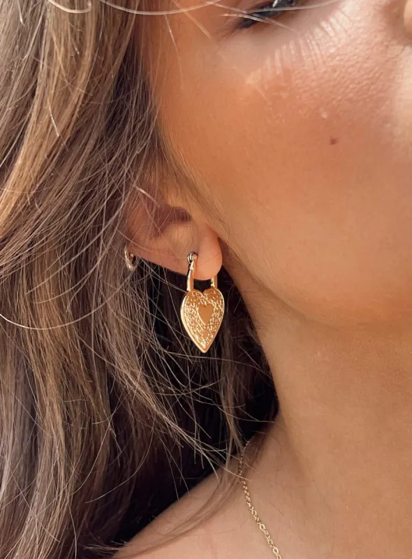 Classic Moments Earrings Gold sold by Princess Polly