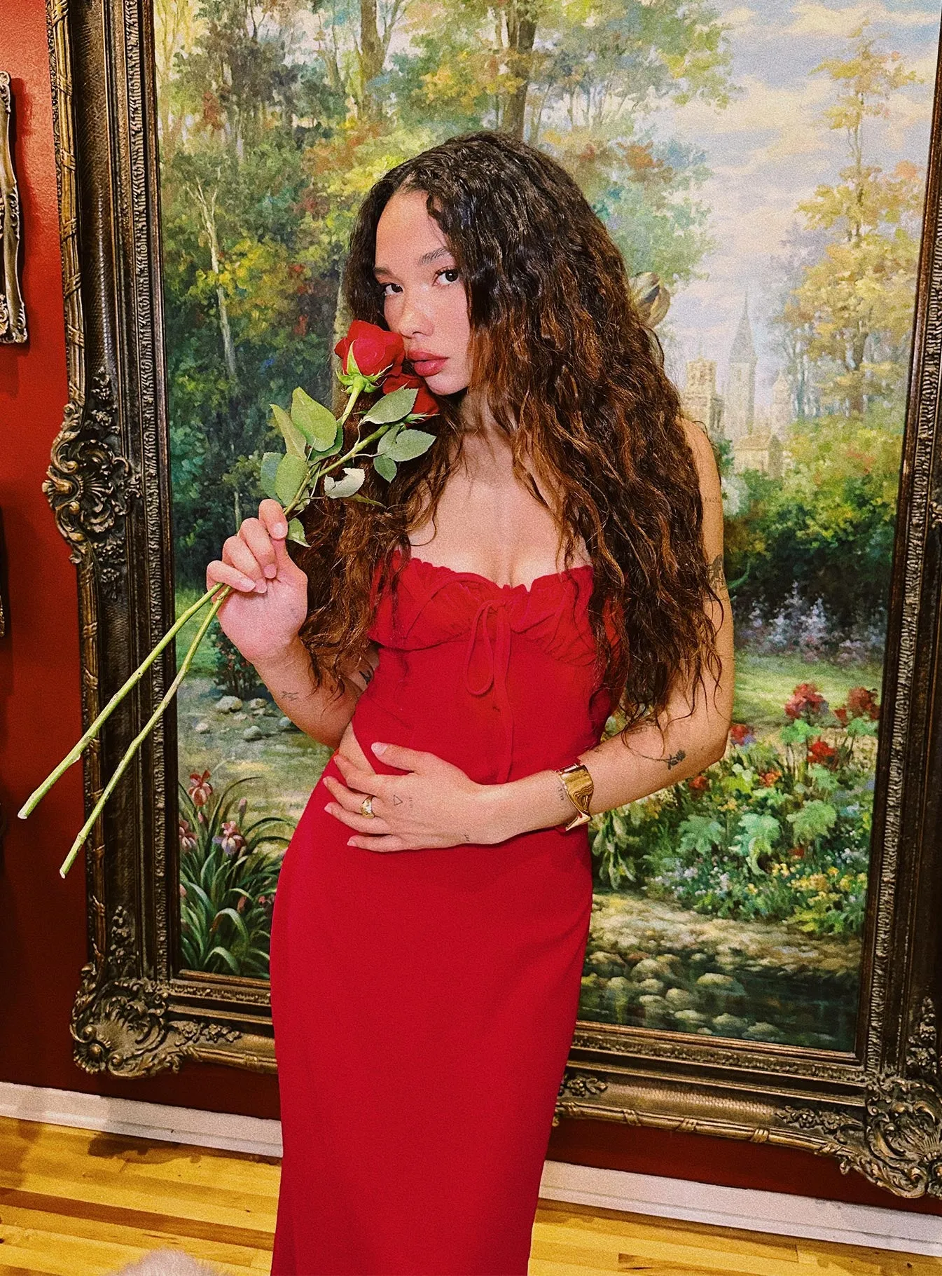 Orianne Corset Top Red sold by Princess Polly product image thumbnail 2