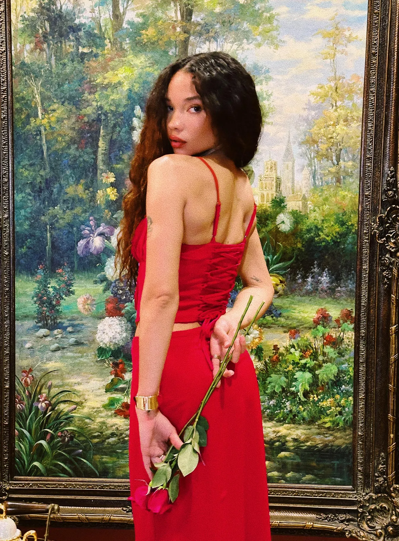 Orianne Corset Top Red sold by Princess Polly product image thumbnail 4