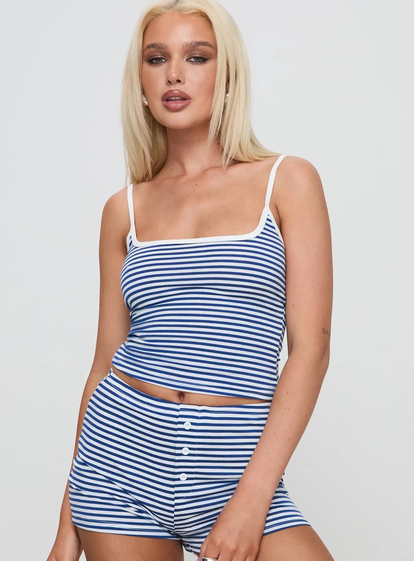Winslet Cami Top Blue Stripe sold by Princess Polly product image thumbnail 2