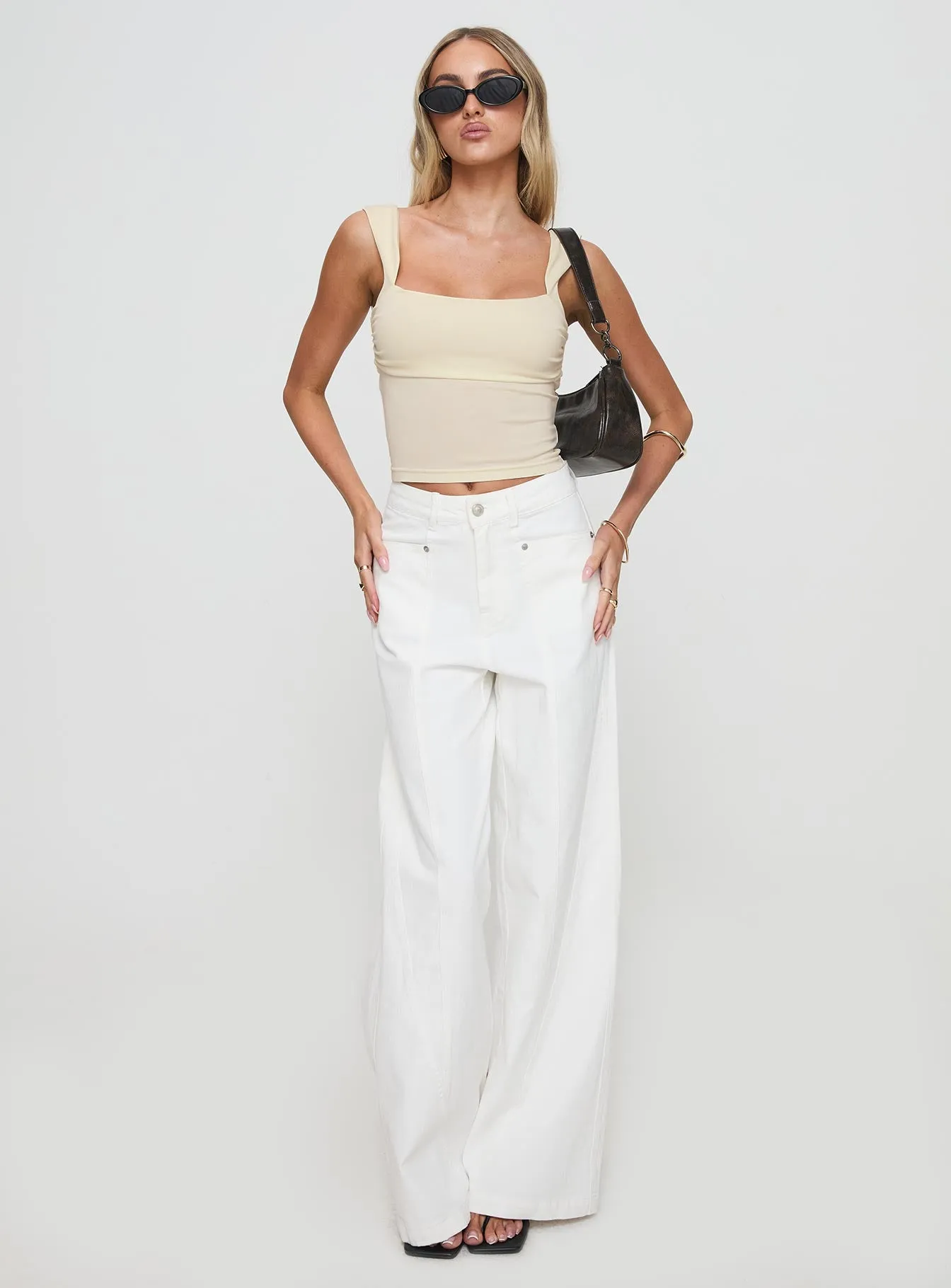 Francois Backless Top Cream sold by Princess Polly product image thumbnail 3