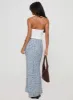 Rotelle Maxi Skirt Blue Floral sold by Princess Polly