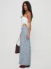 Rotelle Maxi Skirt Blue Floral sold by Princess Polly