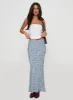 Rotelle Maxi Skirt Blue Floral sold by Princess Polly