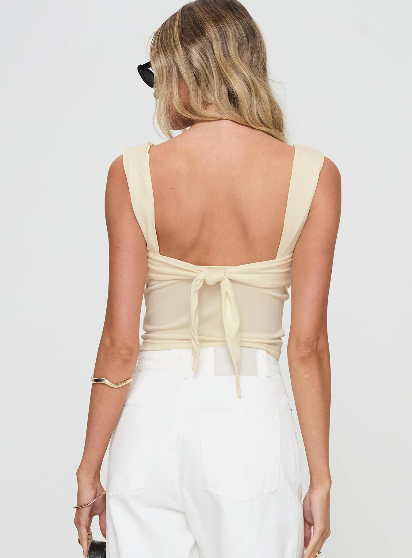Francois Backless Top Cream sold by Princess Polly product image thumbnail 5