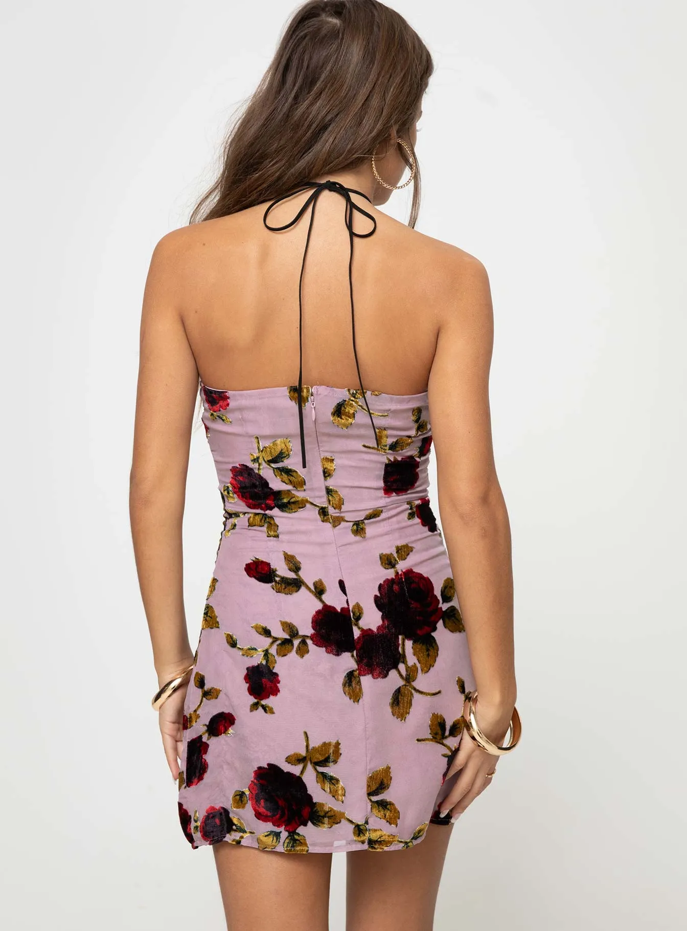 Devino Flower Strapless Mini Dress Pink Multi sold by Princess Polly product image thumbnail 5