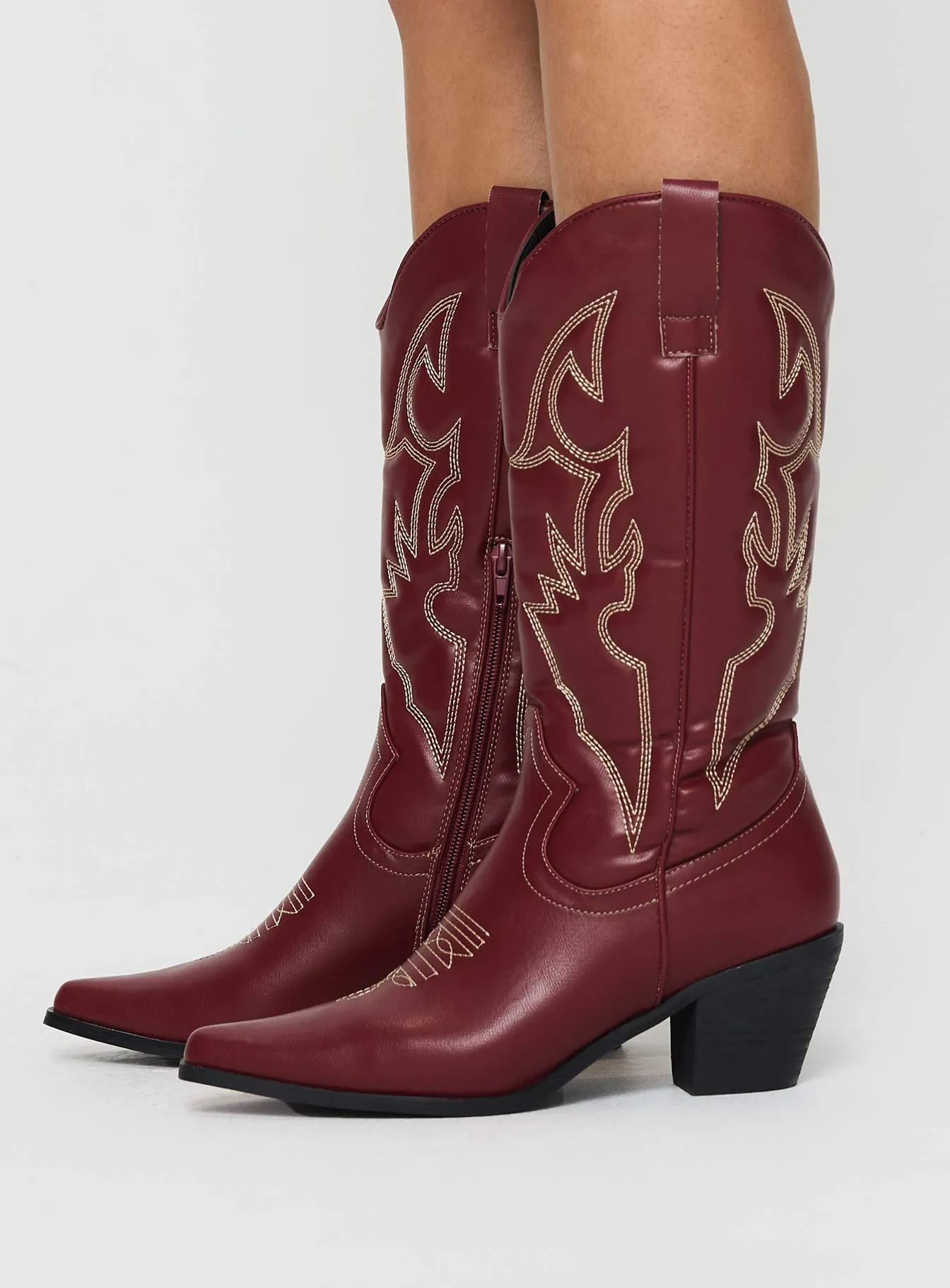 Therapy Clayton Boots Maroon sold by Princess Polly product image thumbnail 3