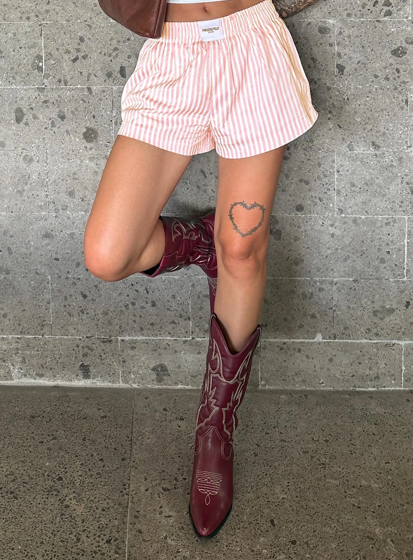 Therapy Clayton Boots Maroon sold by Princess Polly