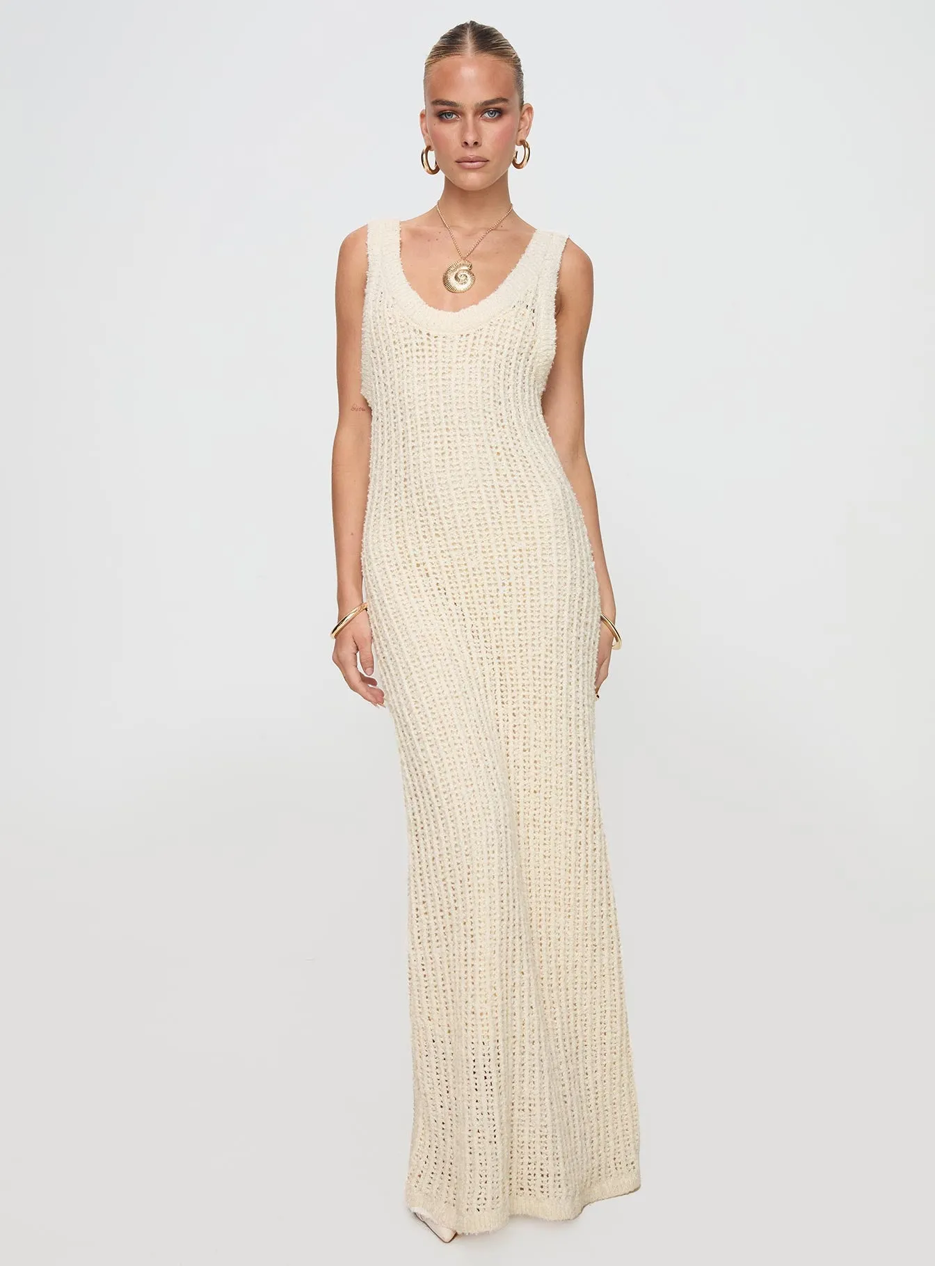 Andiamo Maxi Dress Cream sold by Princess Polly product image thumbnail 2