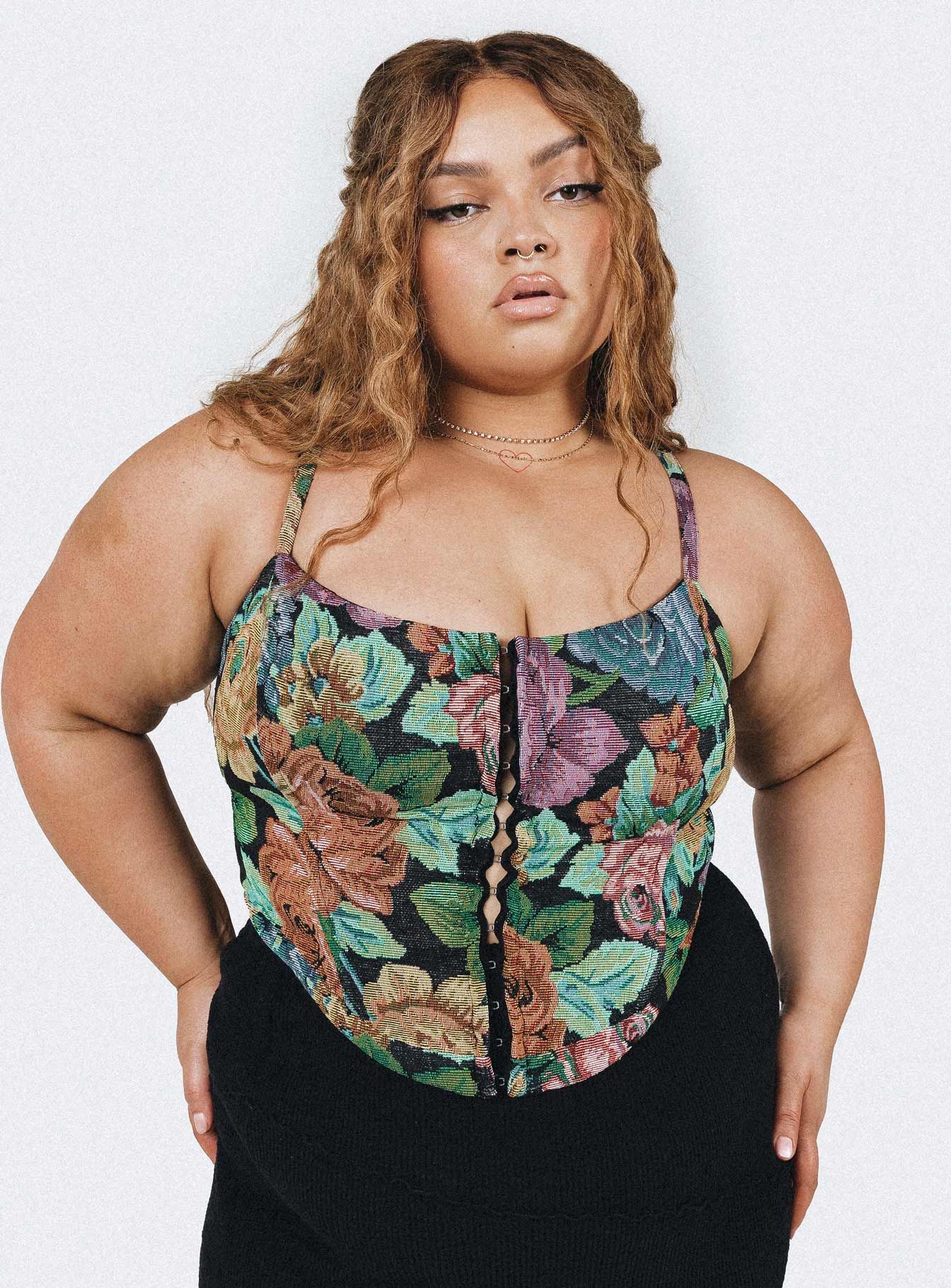 Tressie Corset Top Multi Curve sold by Princess Polly