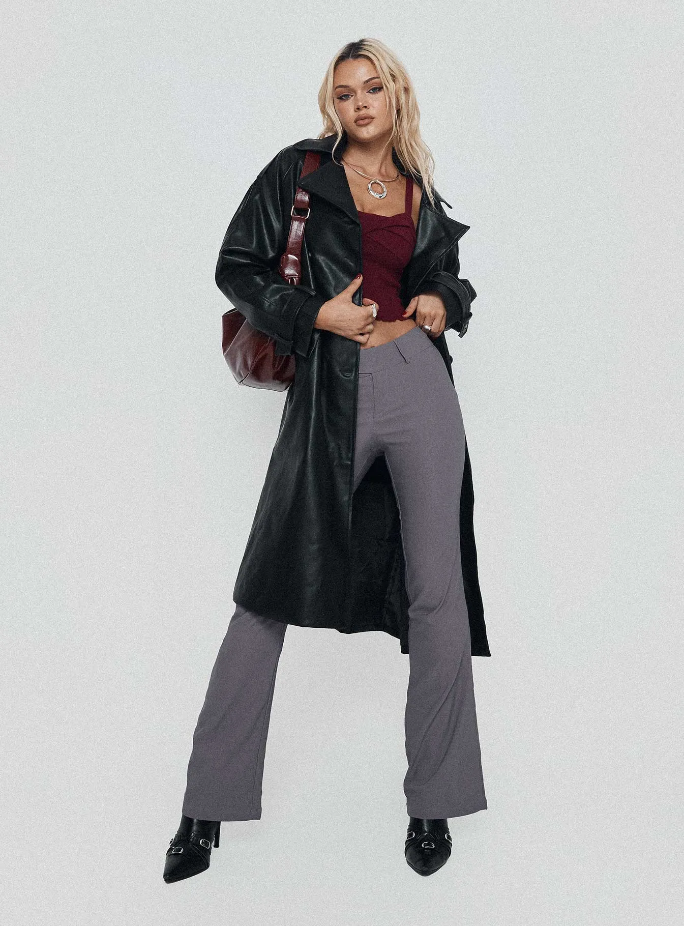 Kinkirk Flared Pants Grey sold by Princess Polly product image thumbnail 2