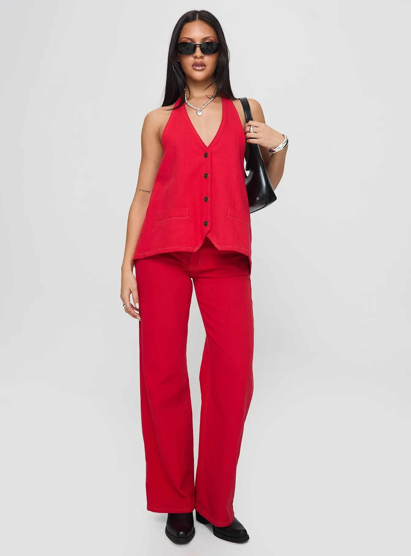 Hills Halter Crimson sold by Princess Polly product image thumbnail 2