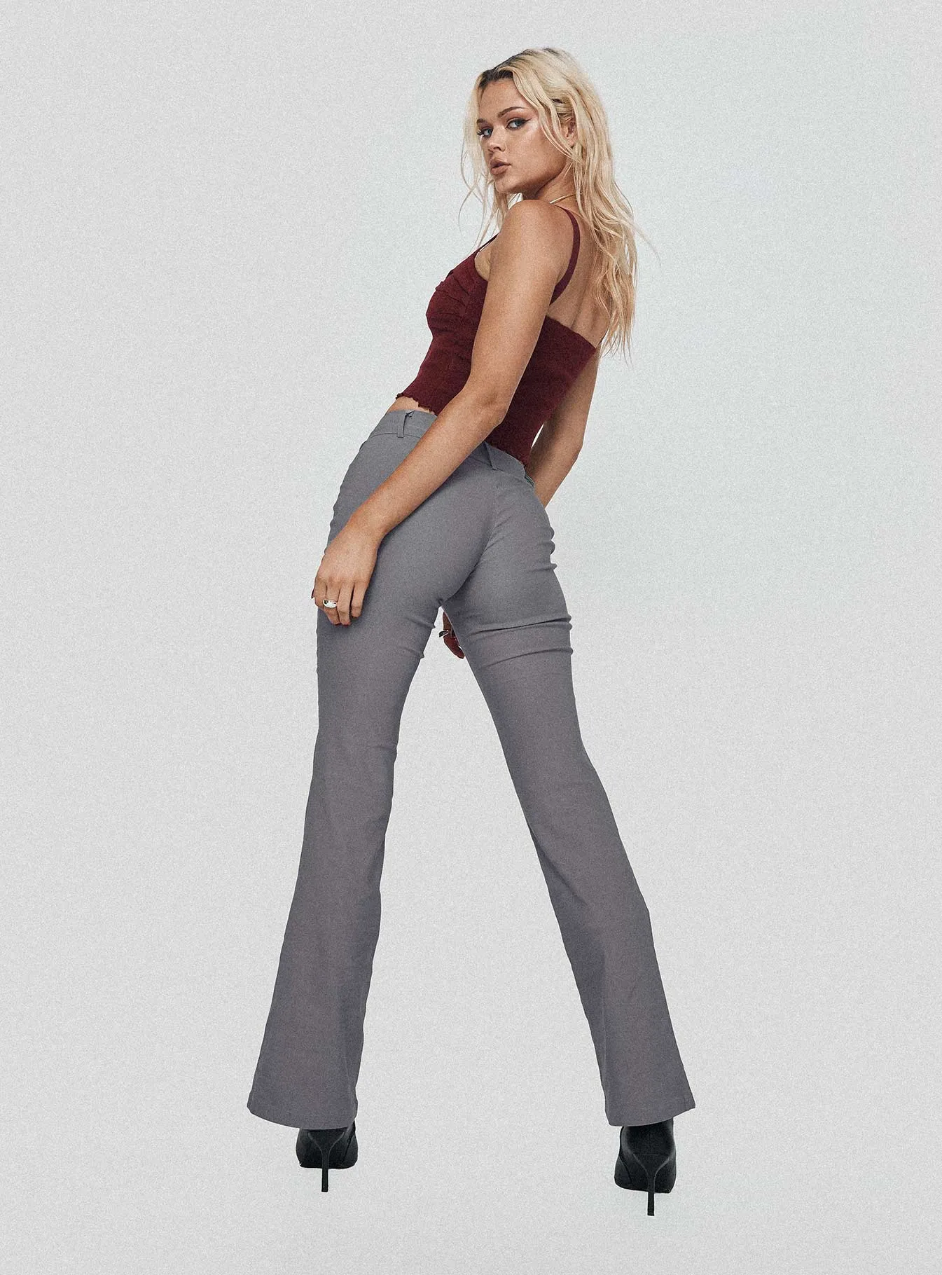 Kinkirk Flared Pants Grey sold by Princess Polly product image thumbnail 4