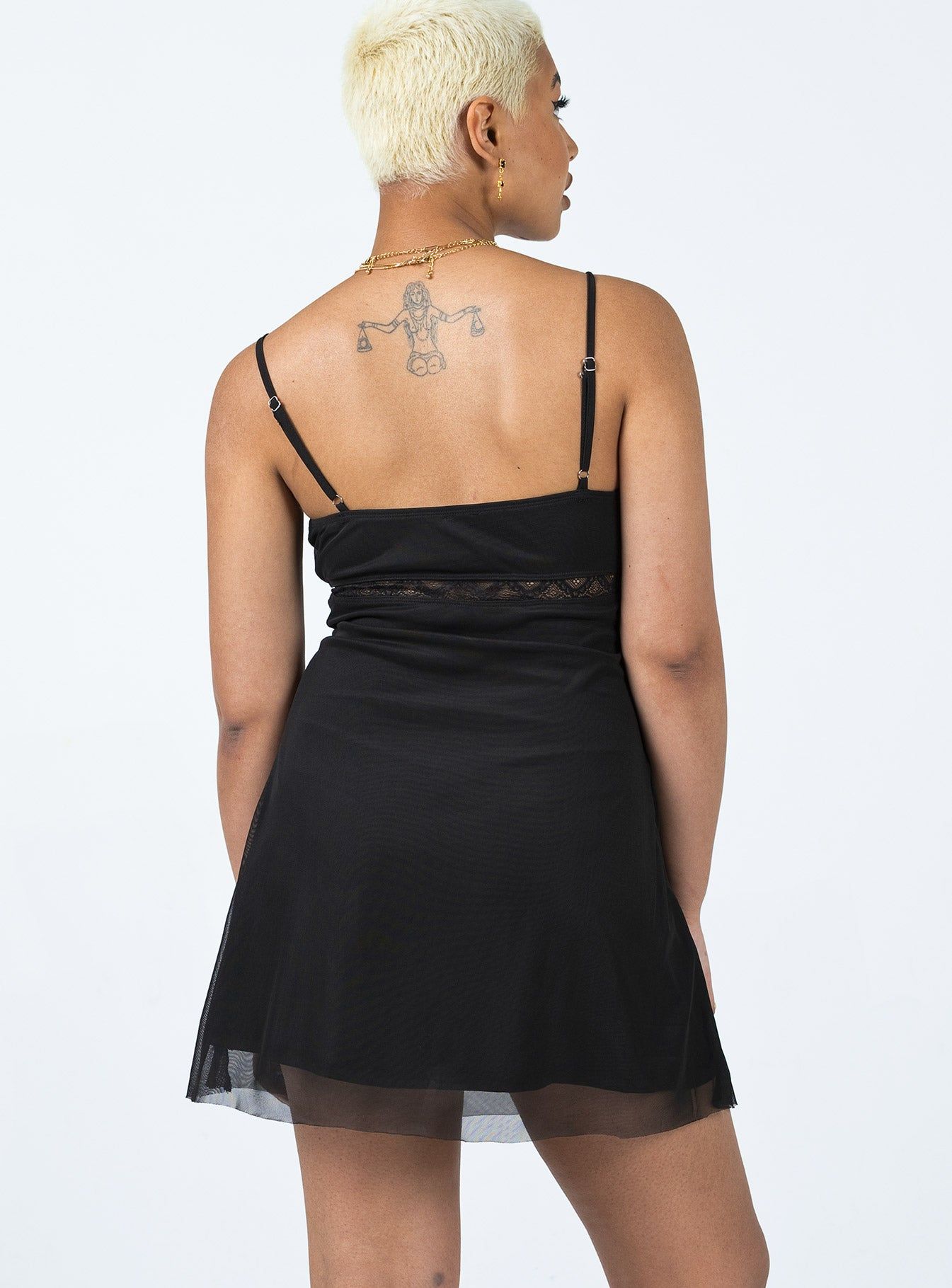 Oliana Mini Dress Black sold by Princess Polly product image thumbnail 4