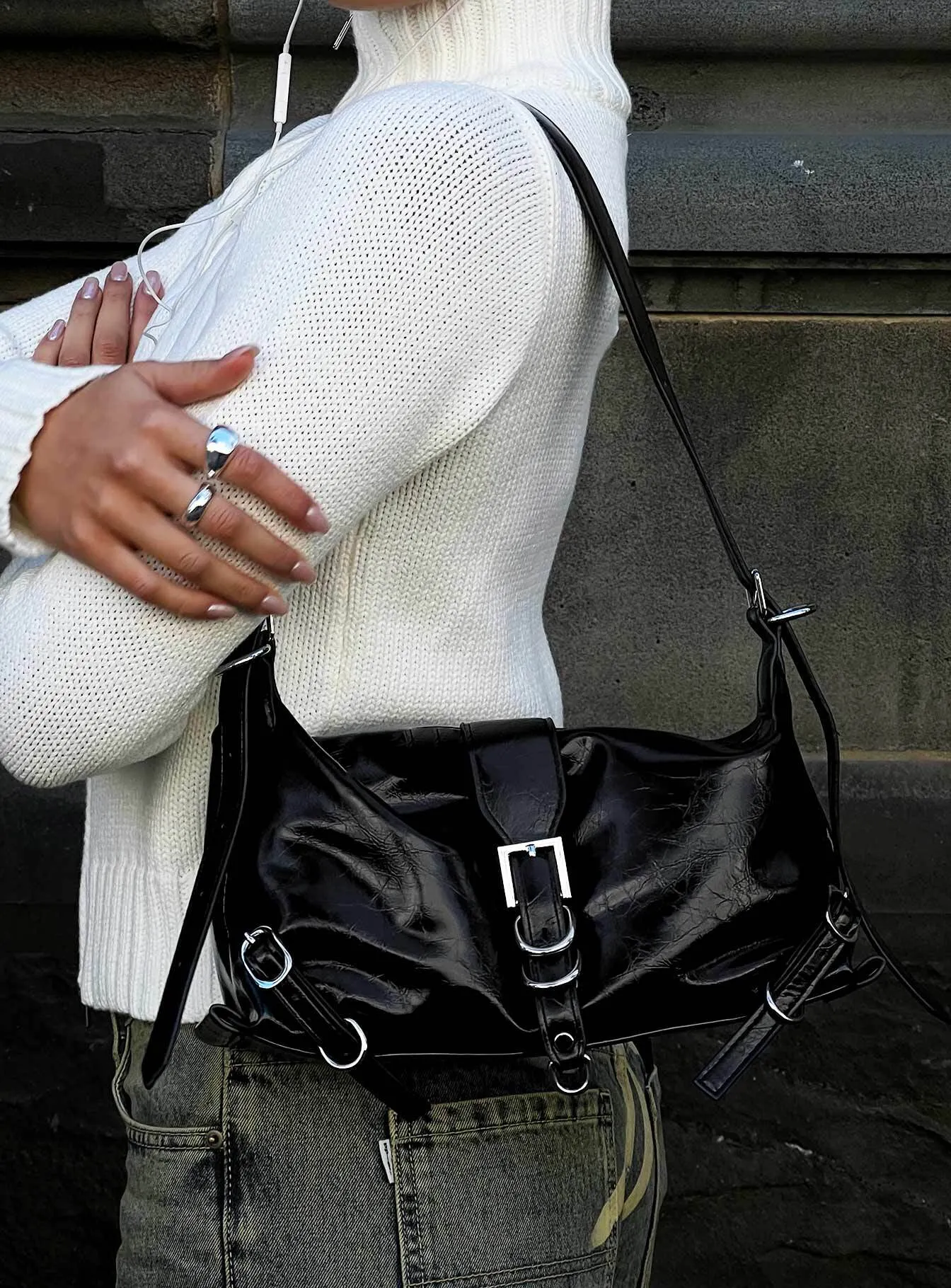 Anatolius Shoulder Bag Black sold by Princess Polly