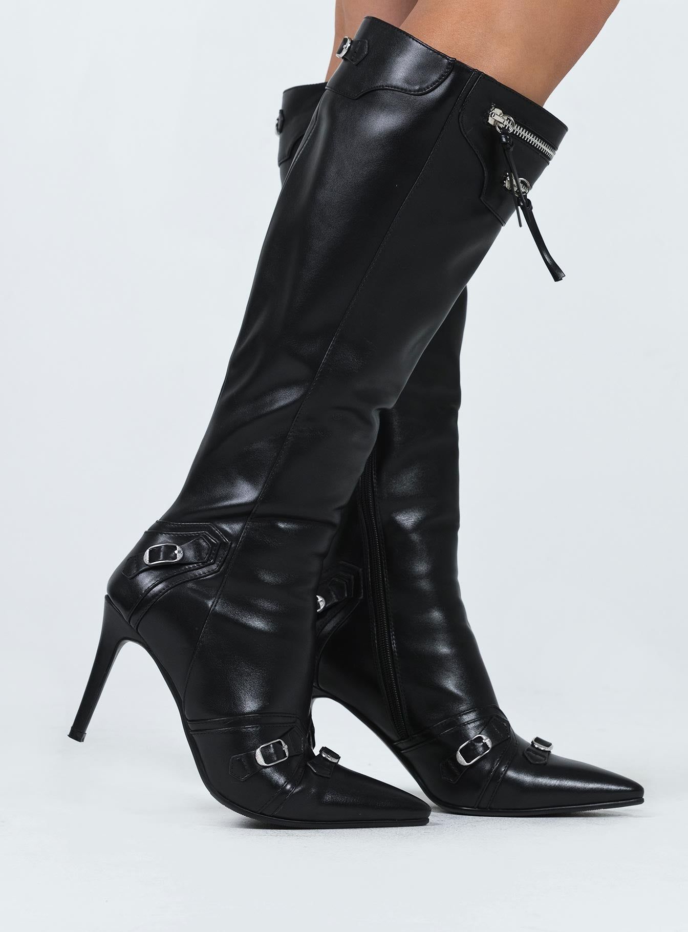 Regal Knee High Boots Black sold by Princess Polly product image thumbnail 3