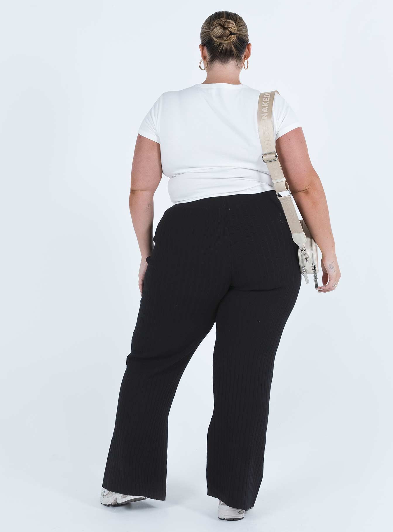 Allen Ribbed Pants Black Curve sold by Princess Polly product image thumbnail 5
