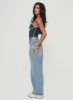Serenitia Mid Rise Relaxed Jeans Light Wash Tall sold by Princess Polly