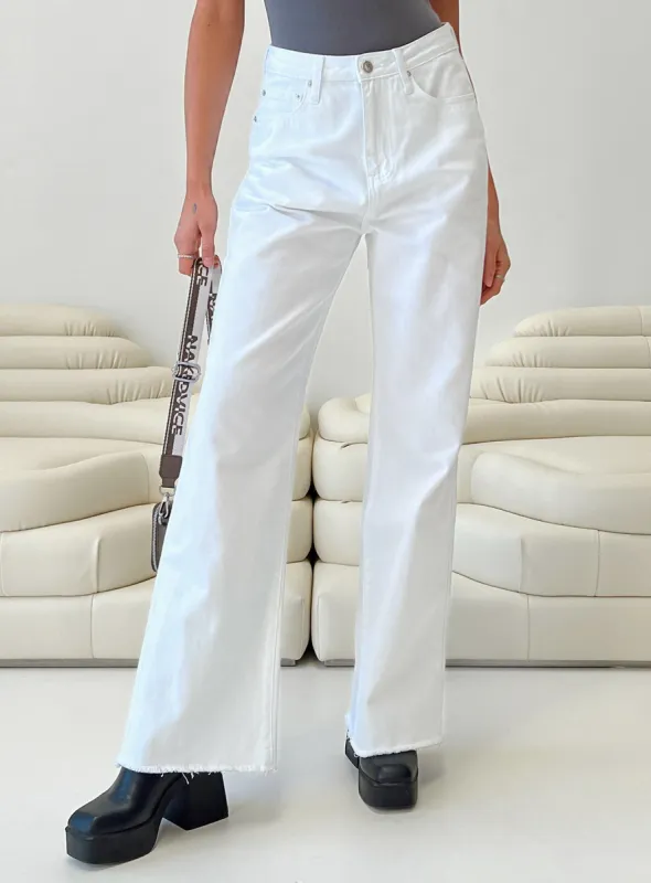 Carey Denim Jeans White sold by Princess Polly