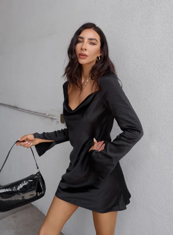 Star Power Mini Dress Black sold by Princess Polly