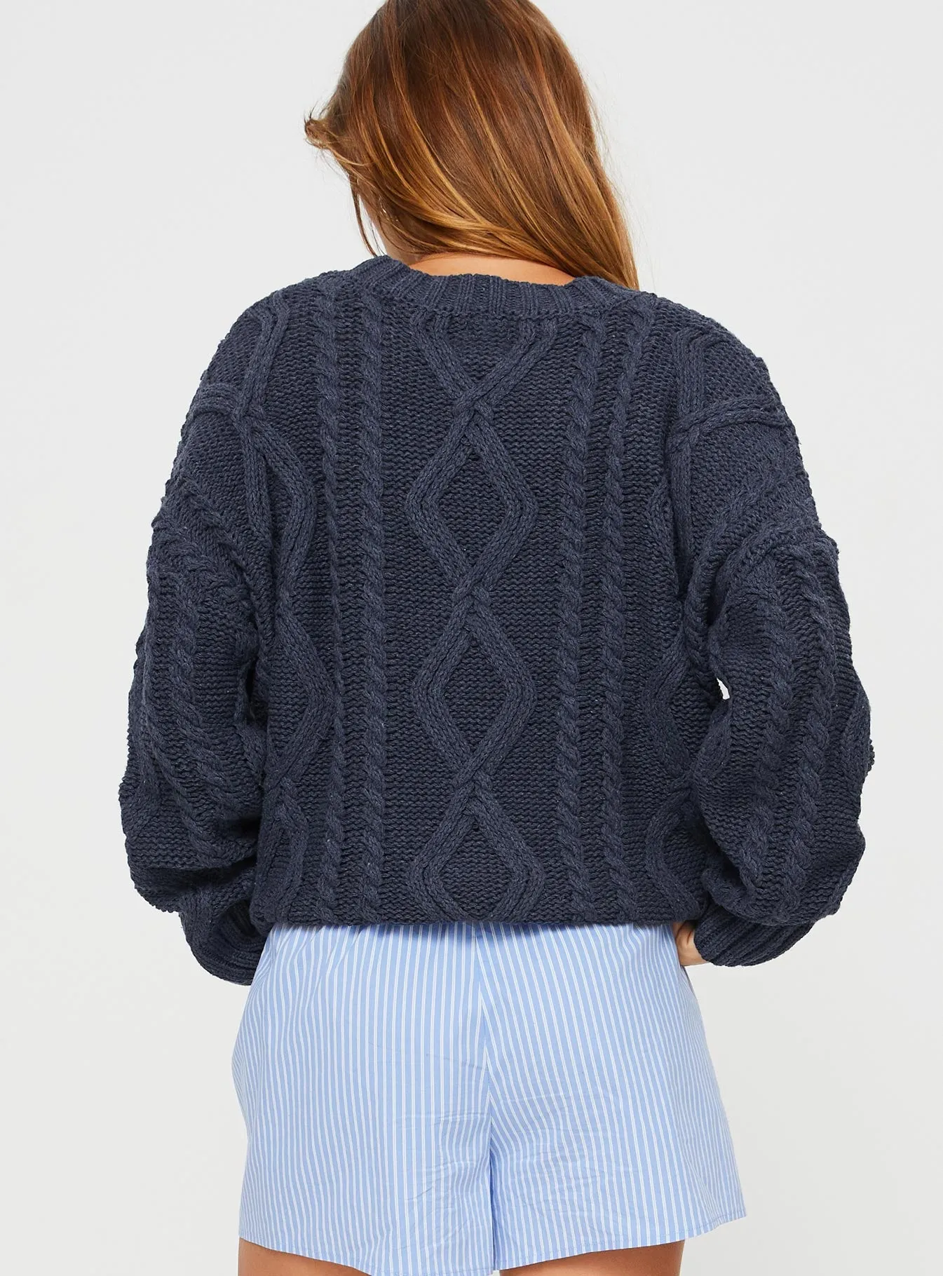 Anaya Oversized Sweater Navy sold by Princess Polly product image thumbnail 5