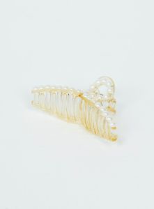 Tilton Pearl Hair Clip White sold by Princess Polly