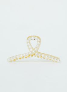 Tilton Pearl Hair Clip White sold by Princess Polly